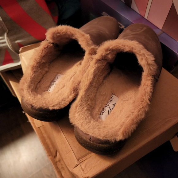 Clark's fully lined clogs - brown - size 7 - Picture 3 of 3